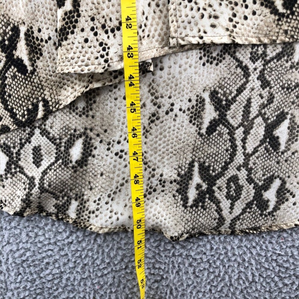 Entro Kimono Womens Small Ivory Python Print Open… - image 6